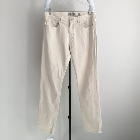 VINCE Dark Cream 5 Pocket Italian Cotton Blend Pant Jeans - Picture 1 of 9